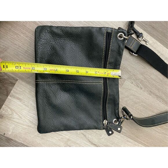 FOSSIL Sutton Black Pebbled Leather Crossbody Shoulder Bag Purse, MP $200 - Picture 6 of 9